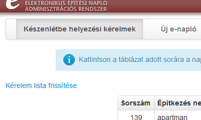 Készenlétbe helyezési kérelmek