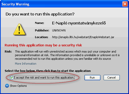 Security Warning 1